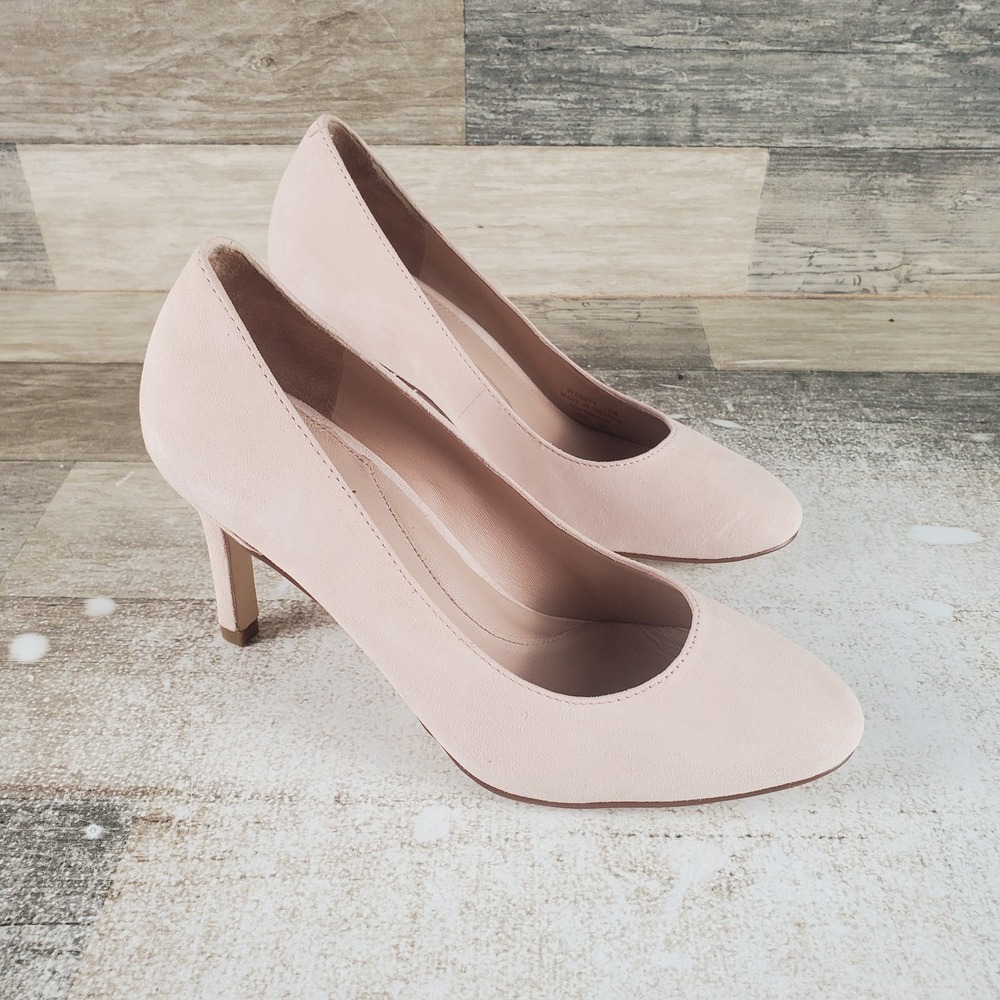 Cole Haan Gabble Womens Pump Sz 5 B Peach Whip 80mm High Heels Slip-On Business